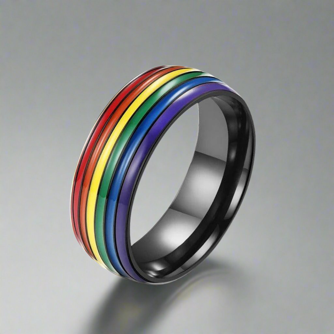 Anel Arco-Íris de Titânio