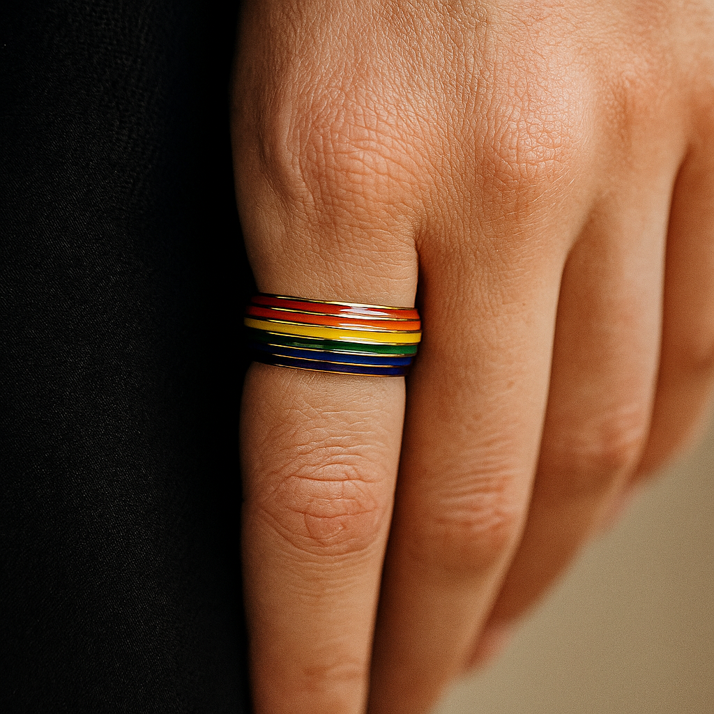 Anel Arco-Íris de Titânio