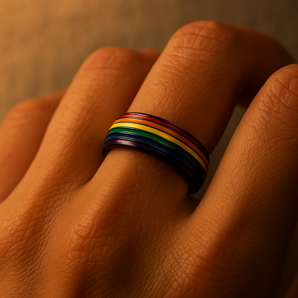 Anel Arco-Íris de Titânio