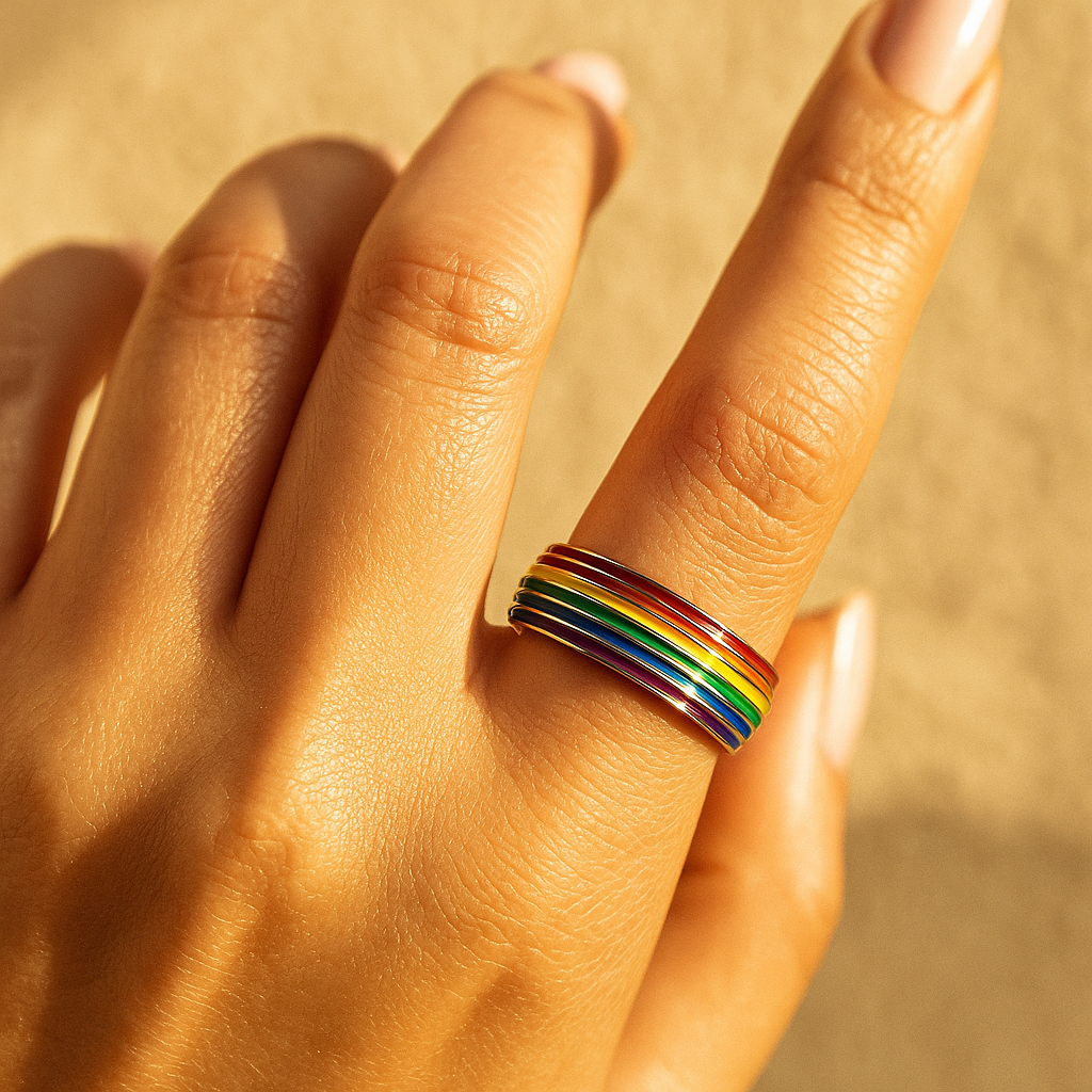Anel Arco-Íris de Titânio