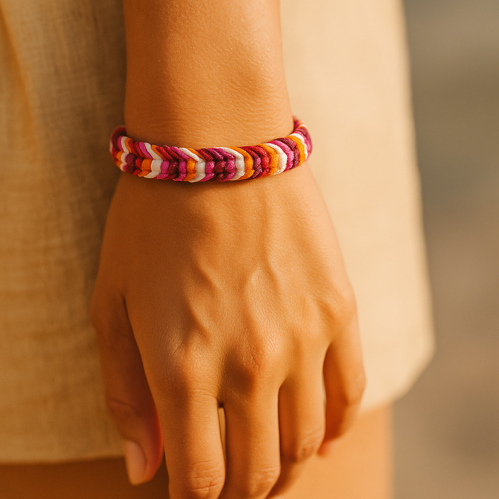 Pulseira de Gênero Feita à Mão