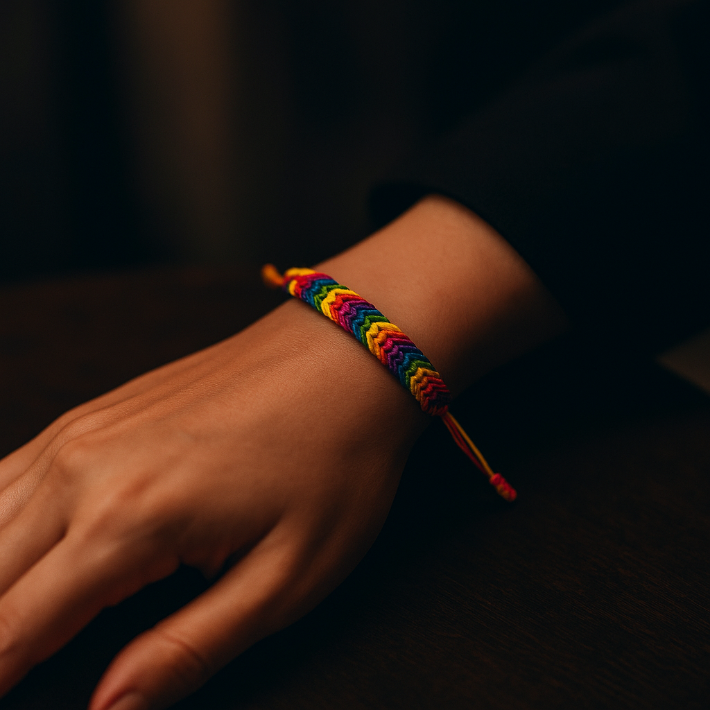 Pulseira de Gênero Feita à Mão
