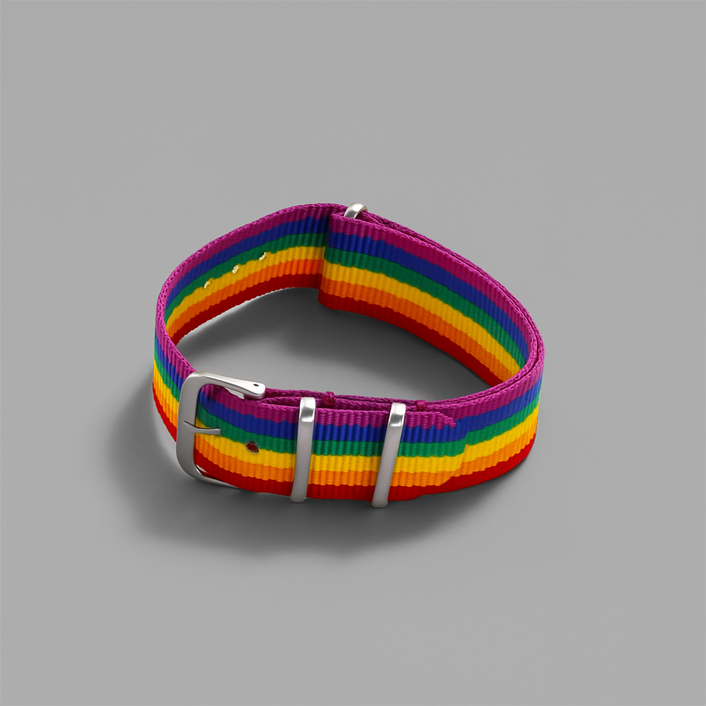 Pulseira de Tira Arco-Íris