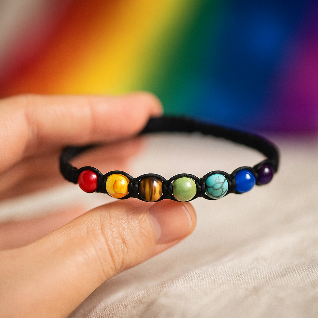 Pulseira de Contas de Chakra