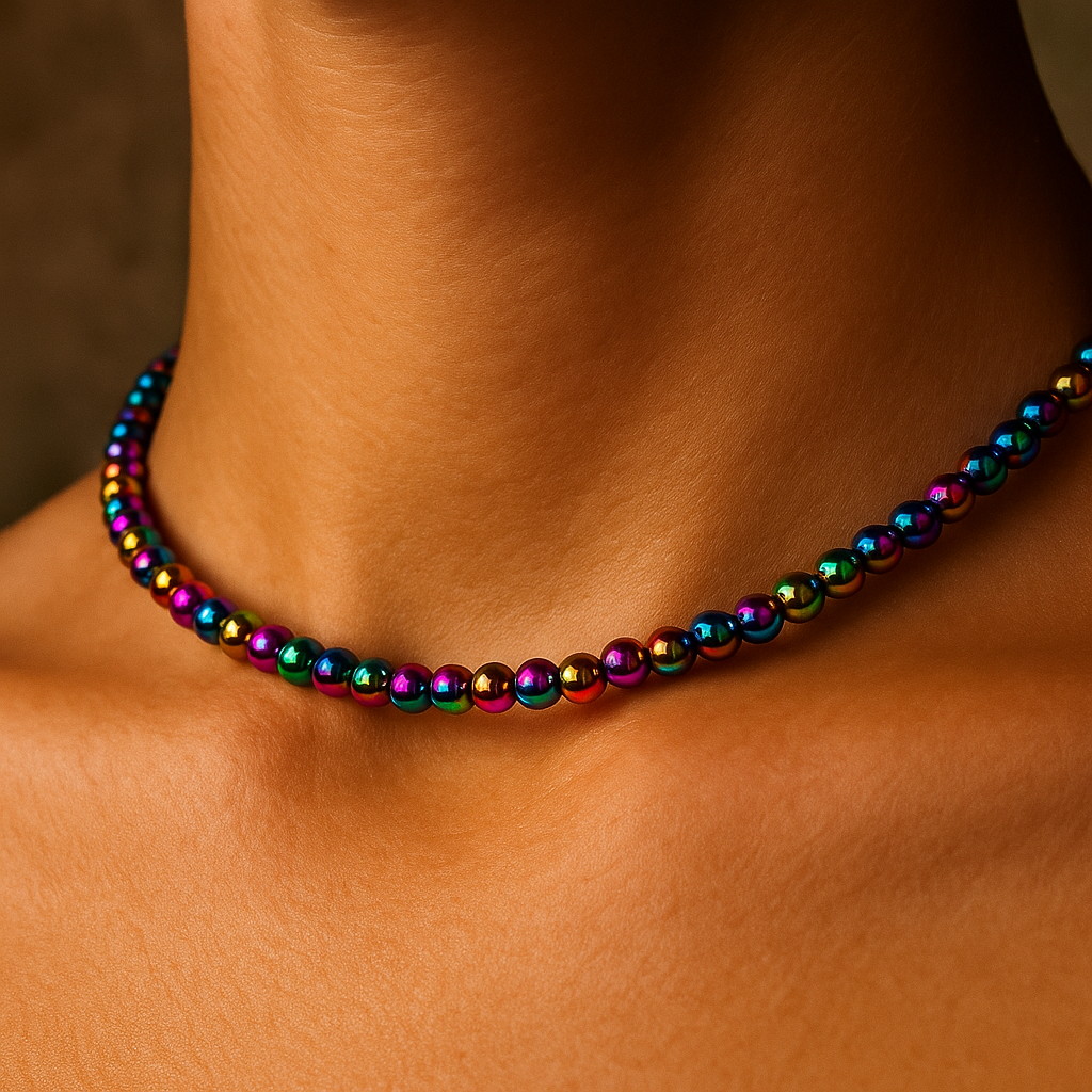 Colar Choker de Contas do Orgulho