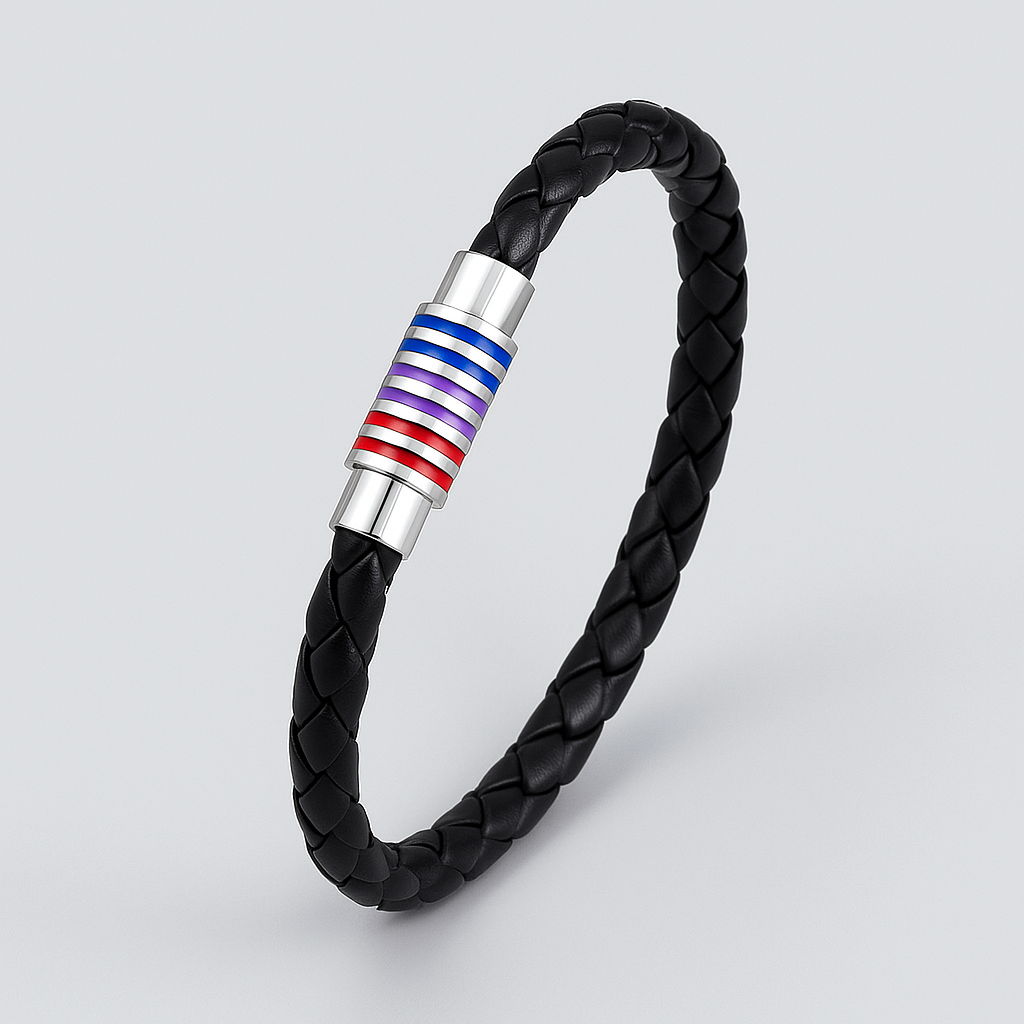 Pulseira de Couro Bissexual