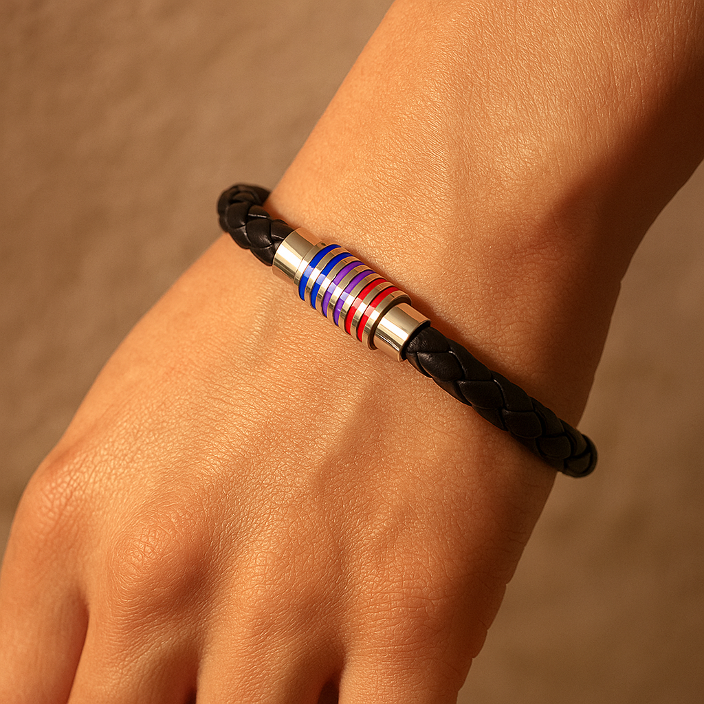 Pulseira de Couro Bissexual