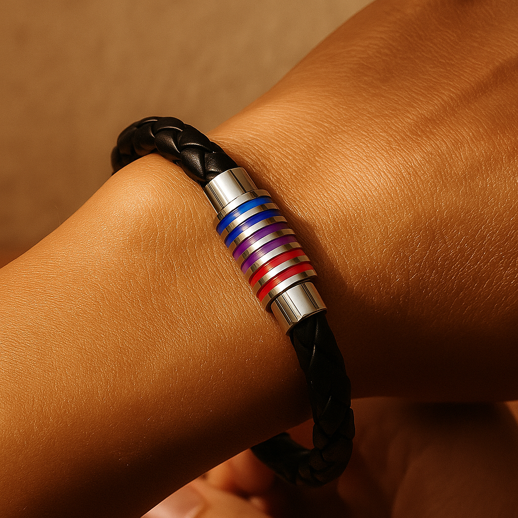 Pulseira de Couro Bissexual