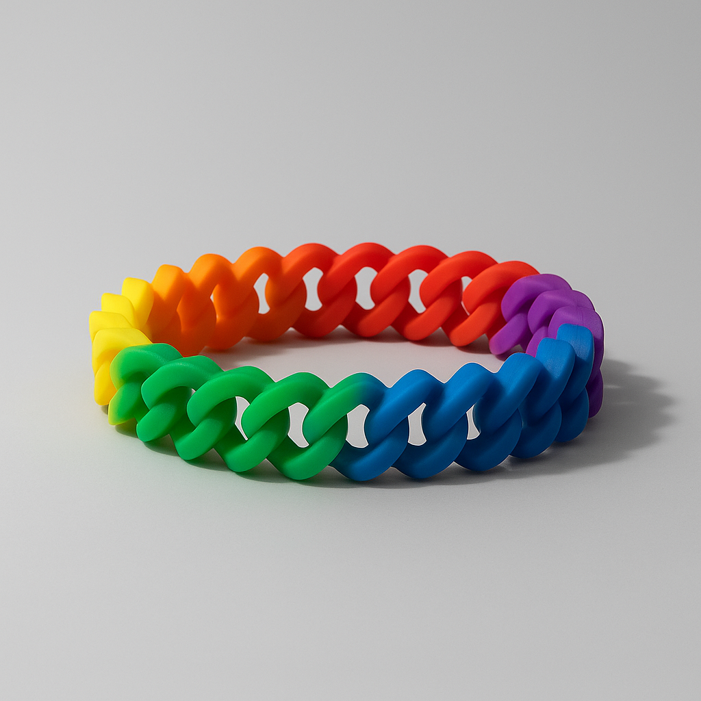 Pulseira de Silicone Pride Stance