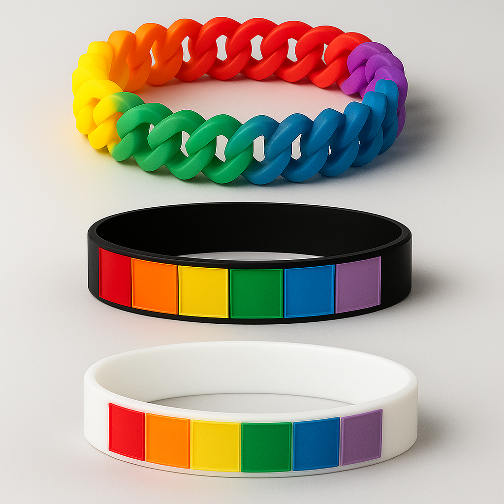 Pulseira de Silicone Pride Stance