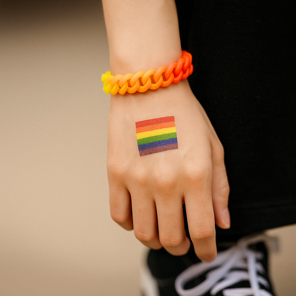 Pulseira de Silicone Pride Stance