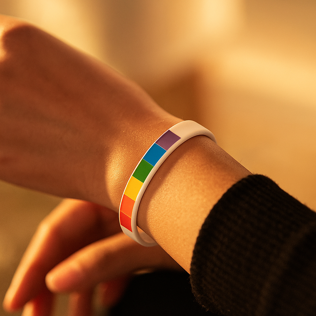 Pulseira de Silicone Pride Stance