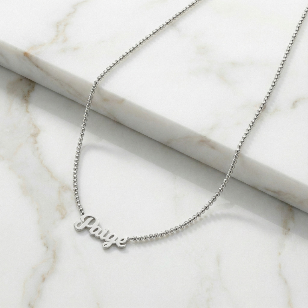 Colar Personalizado com Corrente de Pérolas