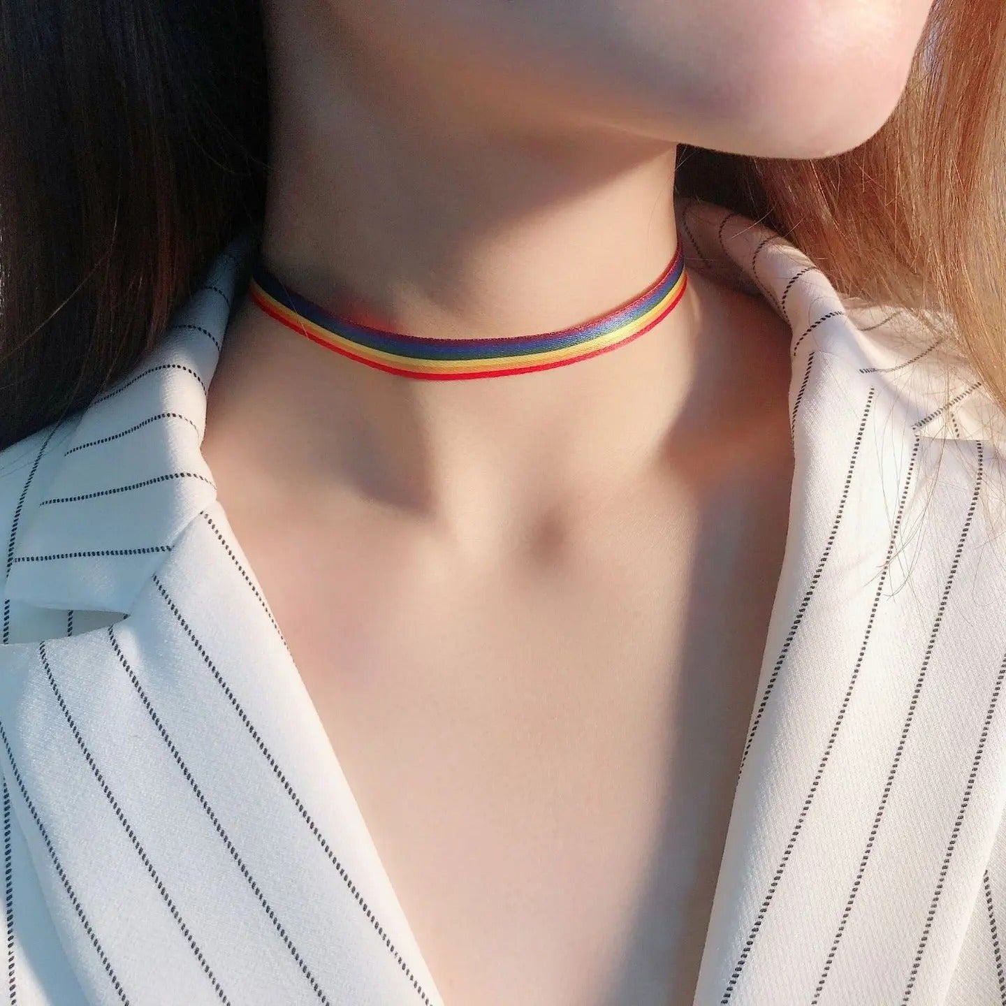 Colar Choker Orgulho Arco-Íris