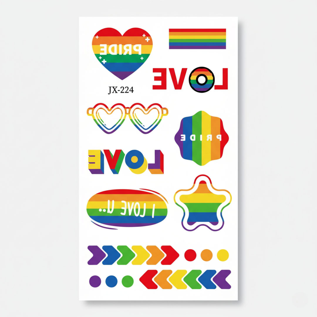 Conjunto de Adesivos de Tatuagem Temporária