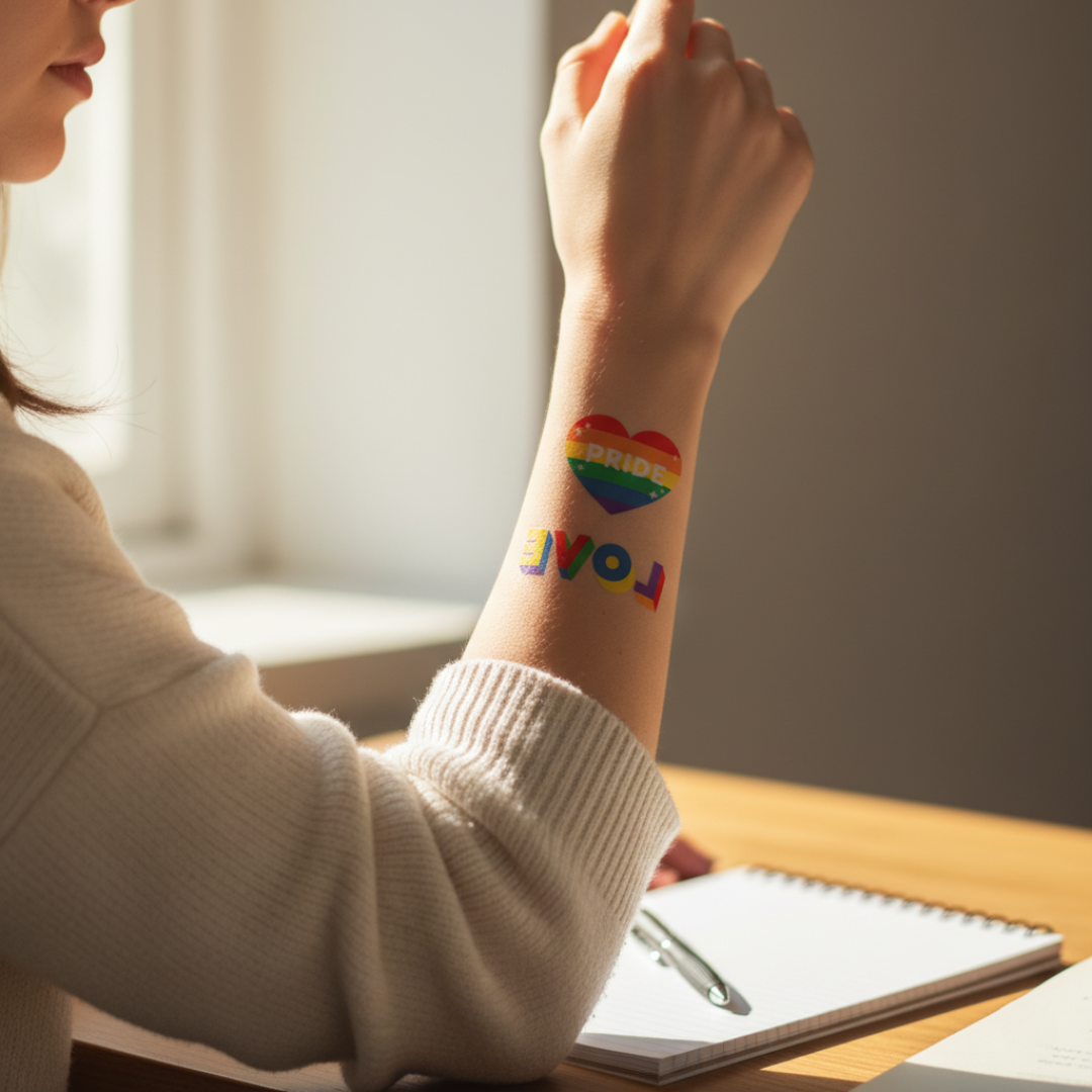 Conjunto de Adesivos de Tatuagem Temporária