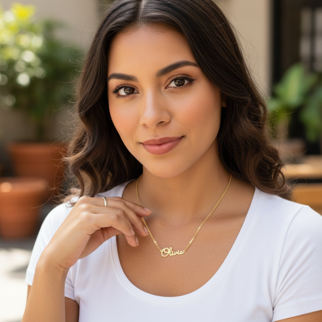 Colar Personalizado com Corrente Traversino